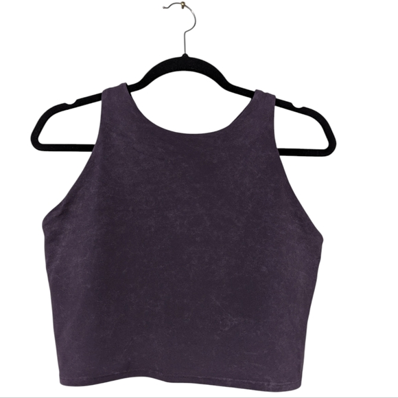 Athleta Conscious Garment Wash Crop D-DD, Mythical Purple SIZE L - Picture 4 of 9